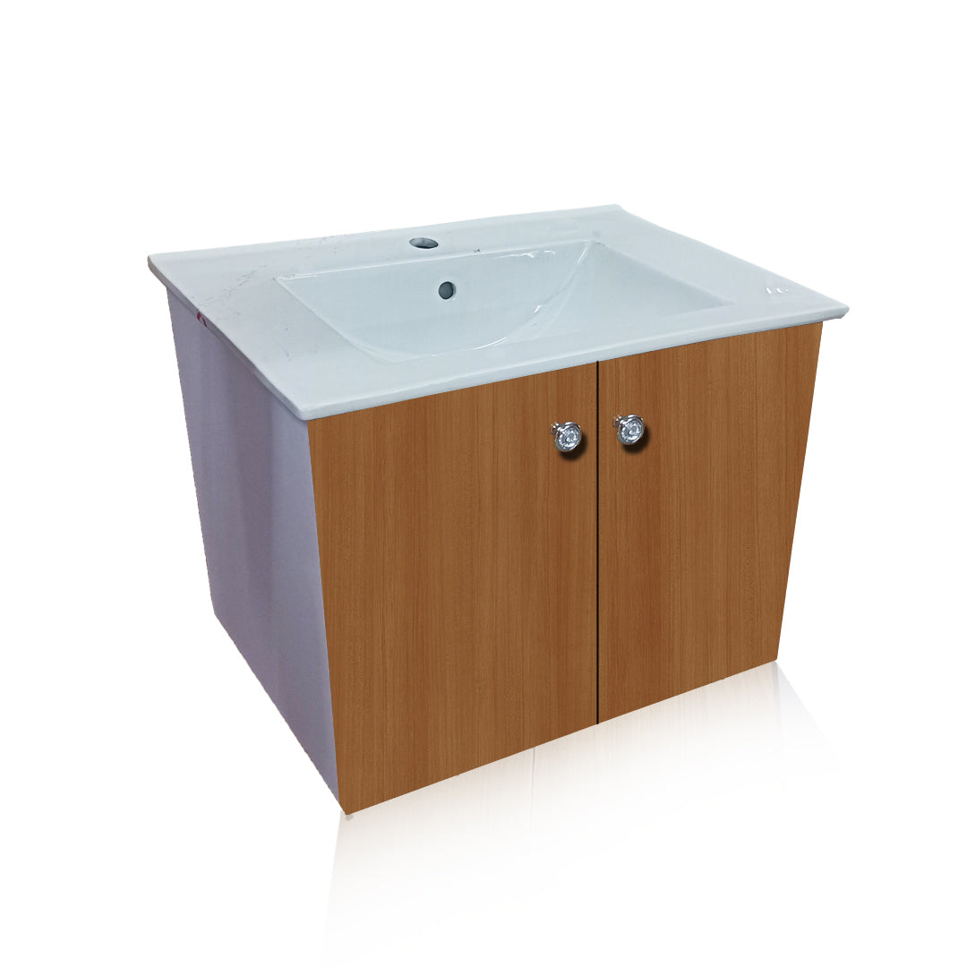 Wash Basin Vanity High Quality HDHMR Engineered Wood Wall Mounted Cabinet