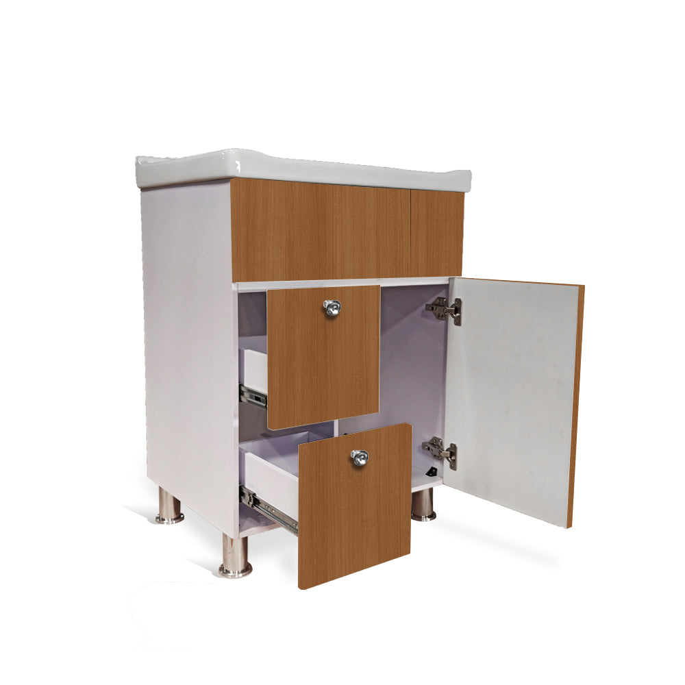 High Quality HDHMR Engineered Wood Wash Basin Cabinet
