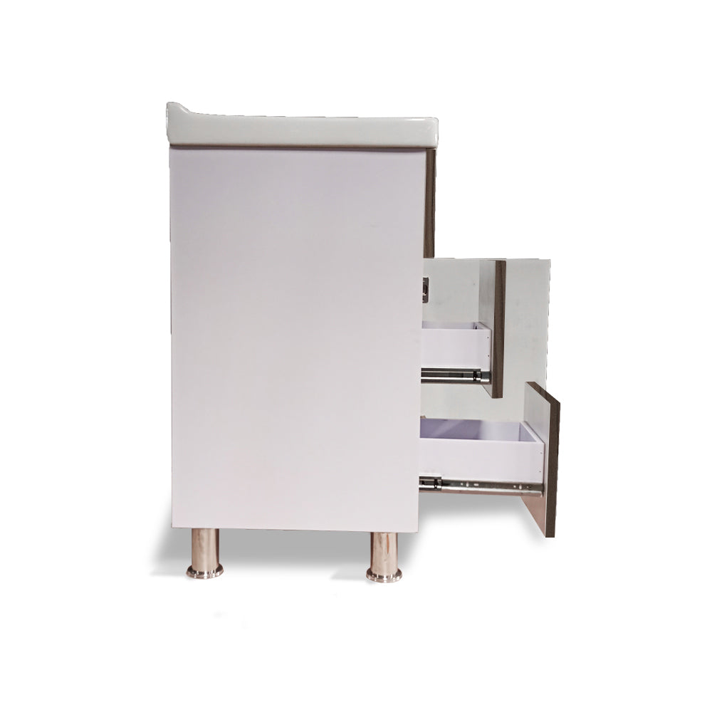 Wash Basin with Cabinet | Waterproof Bathroom Vanity 2 Drawer, 1 Door Storage