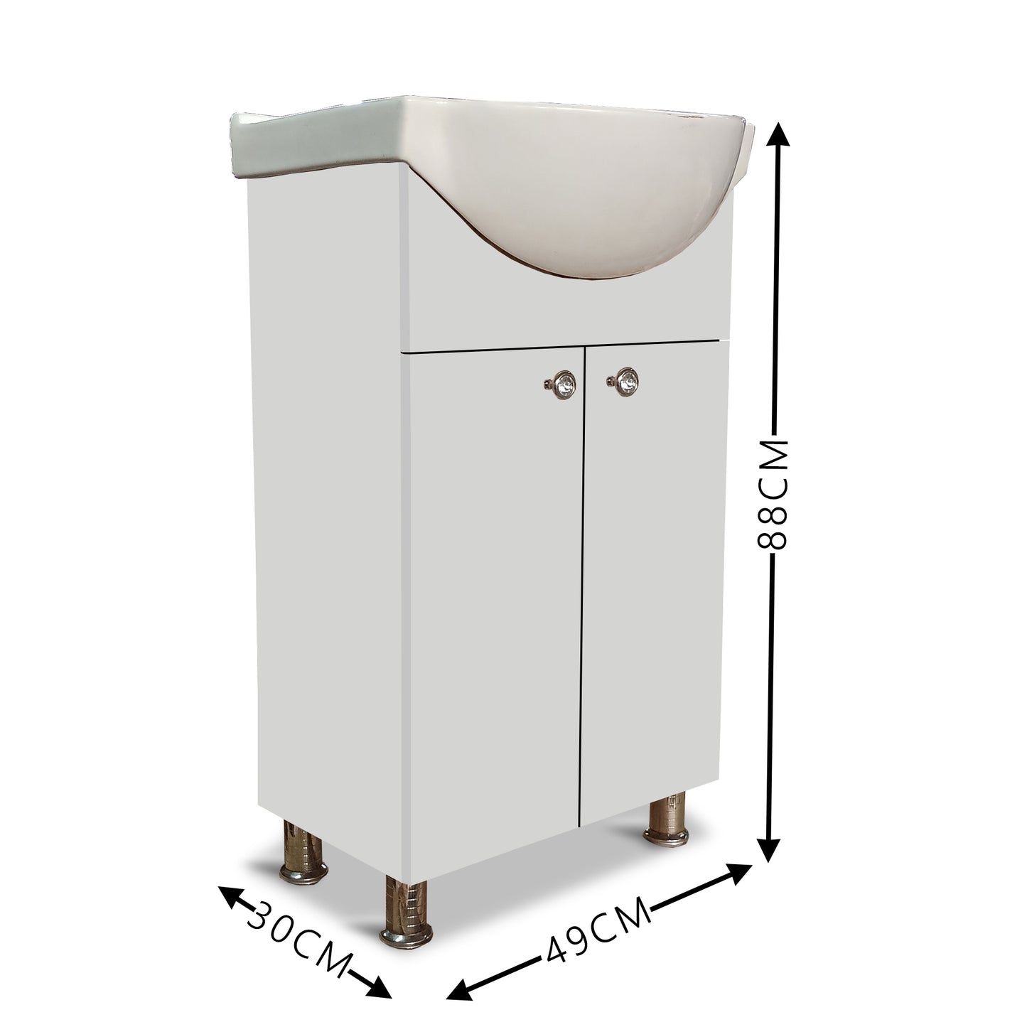 Wash Basin Vanity High Quality HDHMR Engineered Wood Wash Basin