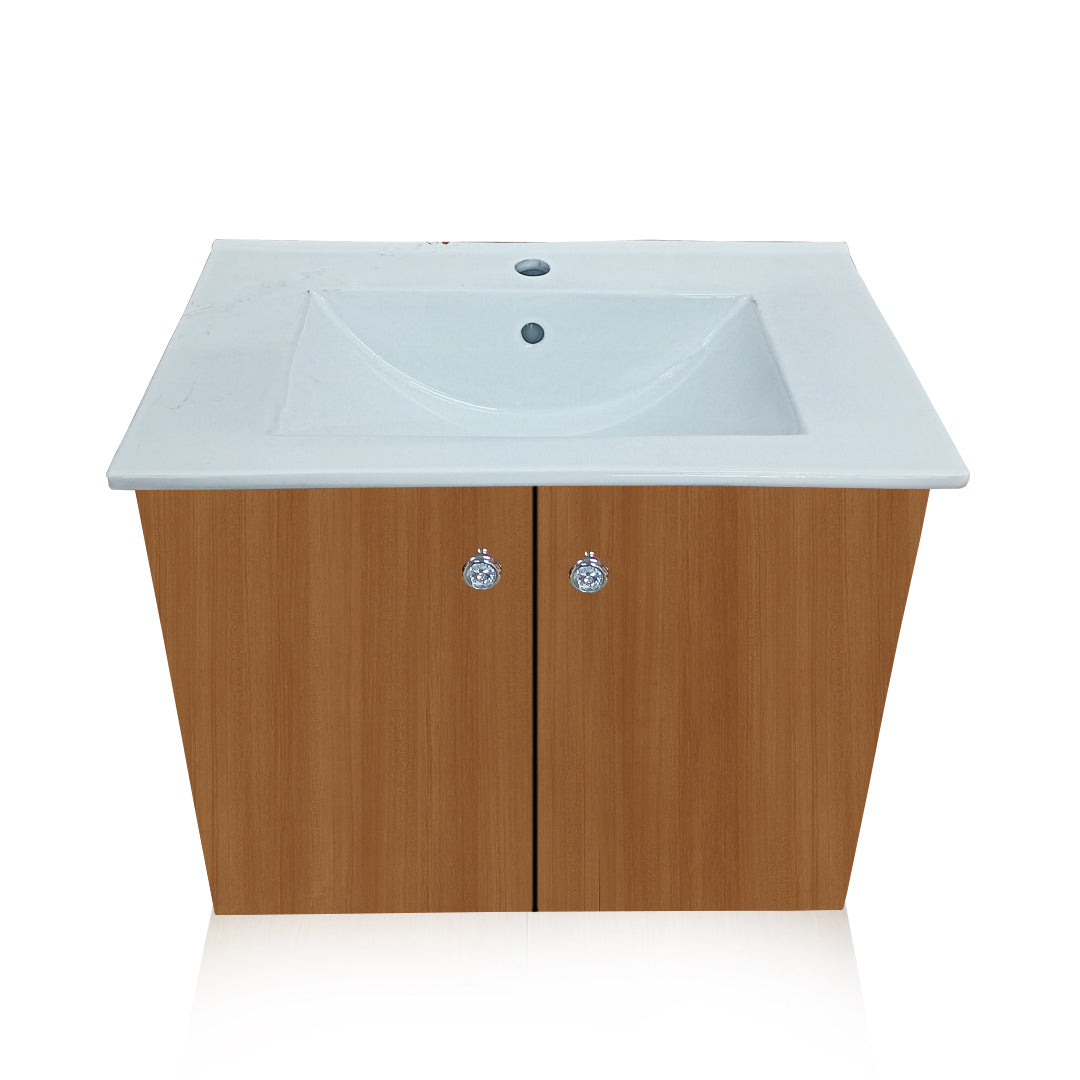 Wash Basin Vanity High Quality HDHMR Engineered Wood Wall Mounted Cabinet