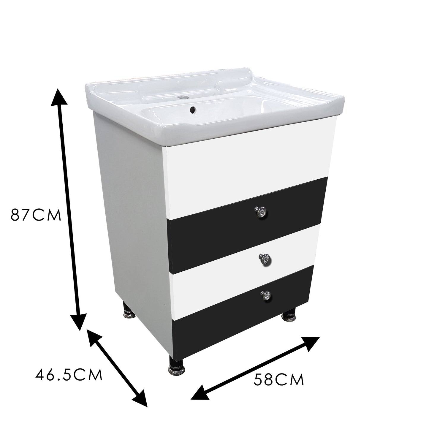 Vanity High Quality HDHMR Engineered Wood Wash Basin Cabinet