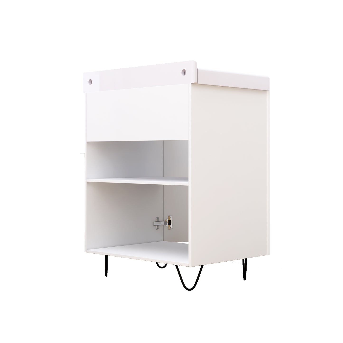 Wash Basin Vanity with Ceramic Washbasin Sink (White)