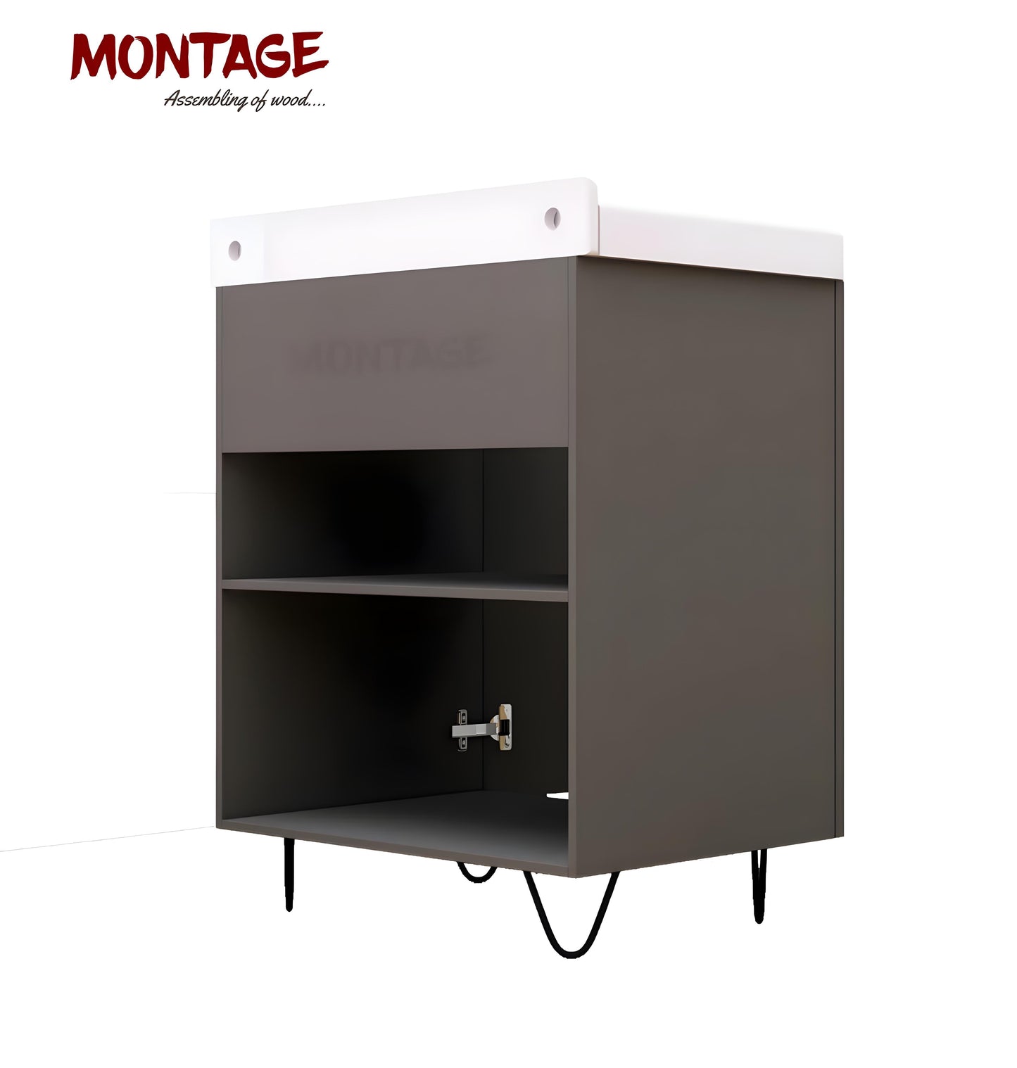 Wash Basin Vanity with Ceramic Washbasin Sink Bathroom Cabinet