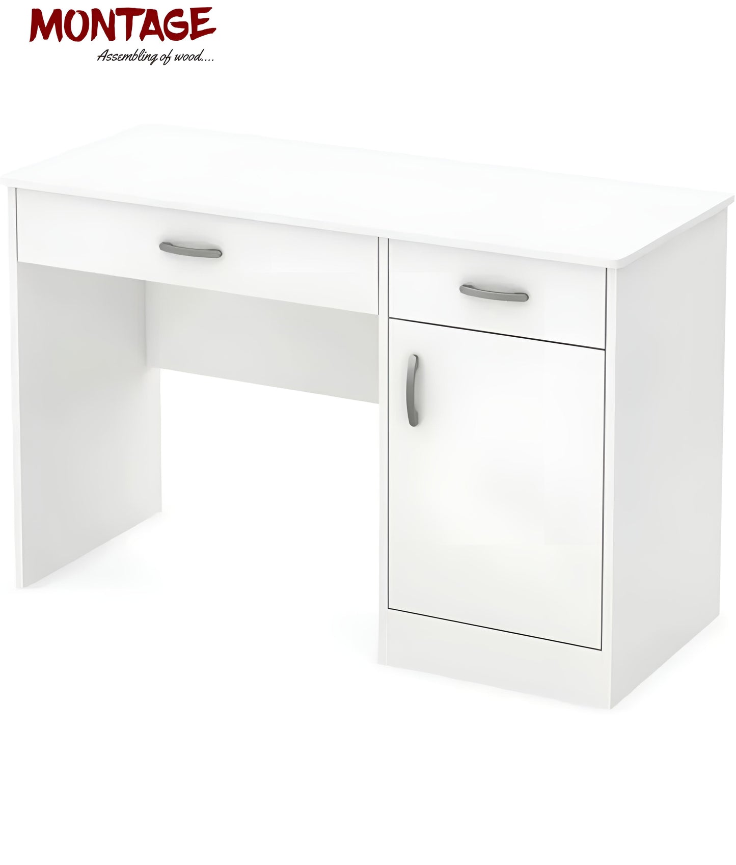Wooden Study Table with 2 Drawer and 1 Close Storage Engineered Wood Multipurpose Table