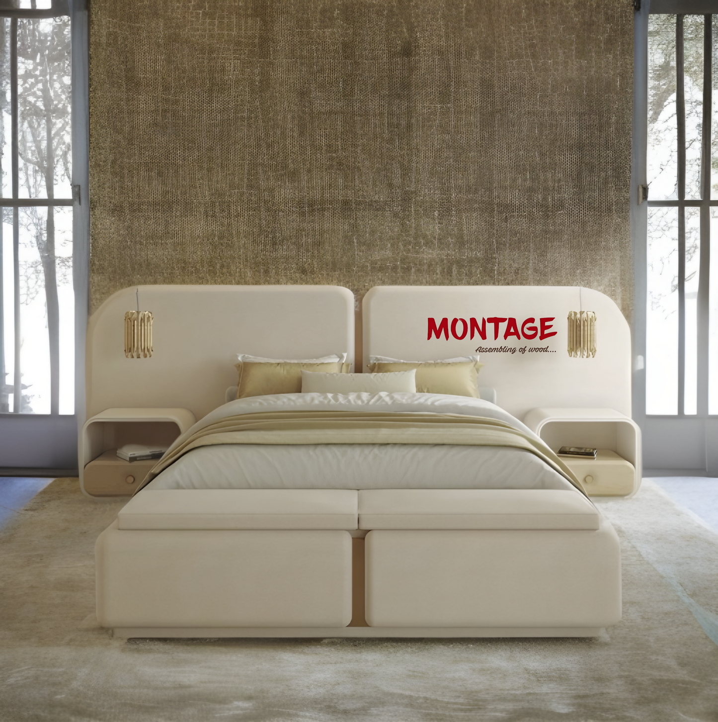 Cloud Nine Luxury Bed with Large Headboard