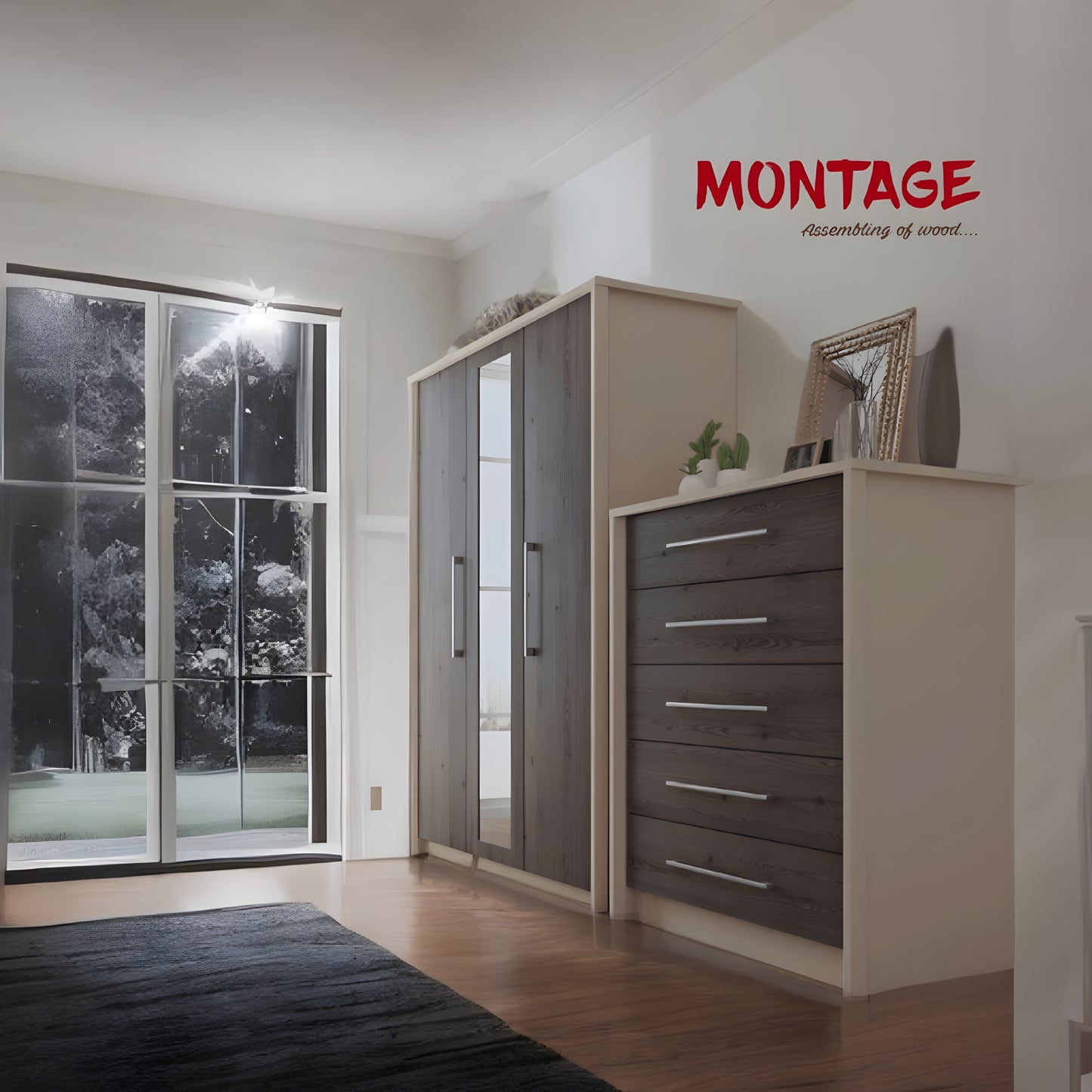 Allure Mirrored Wardrobe
