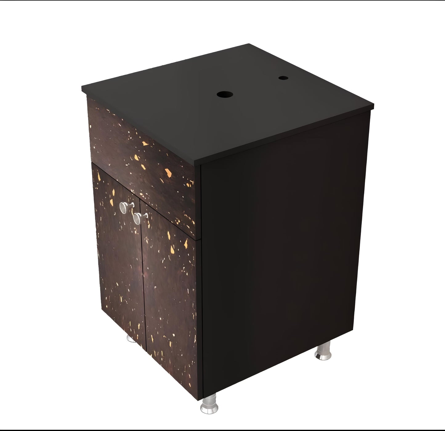 Waterproof Bathroom Vanity 2 Shelve Storage BEST Table Top Basin