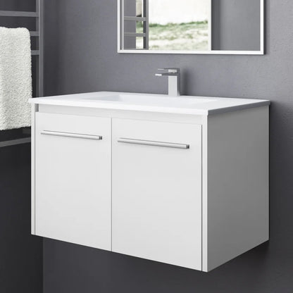 Washbasin Vanity with Ceramic Wash Basin Sink | Wall Hanging