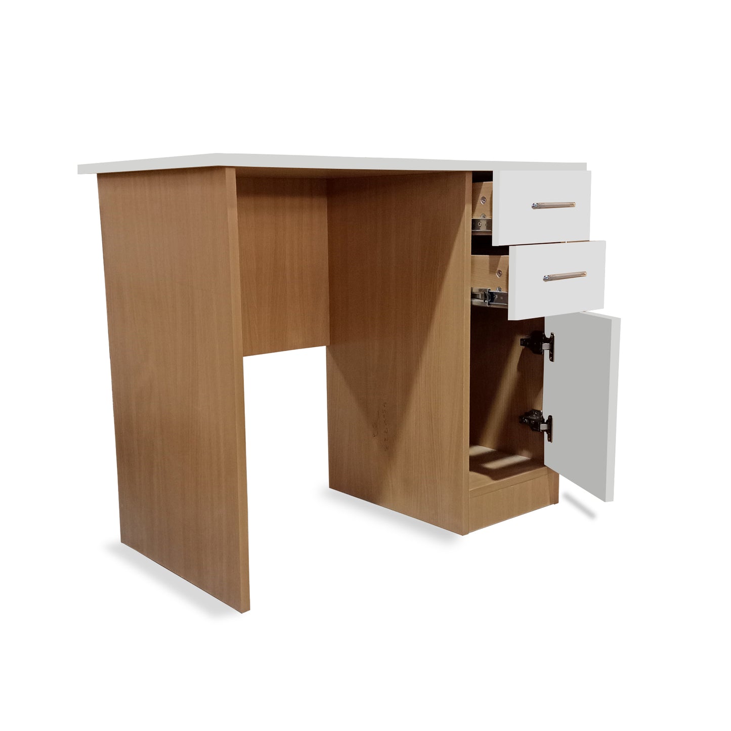 Wooden Study Table With Storage Office Furniture Engineered Wood