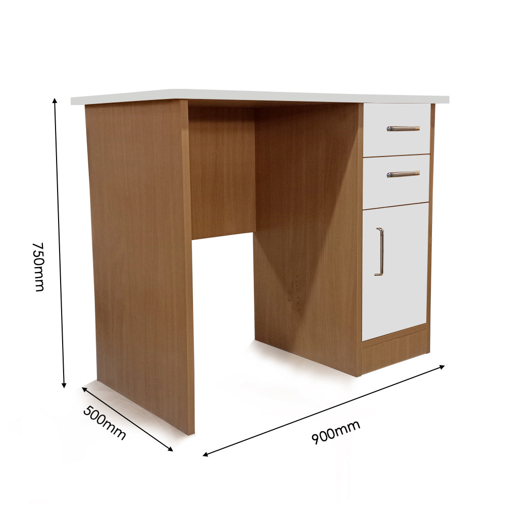 Wooden Study Table With Storage Office Furniture Engineered Wood