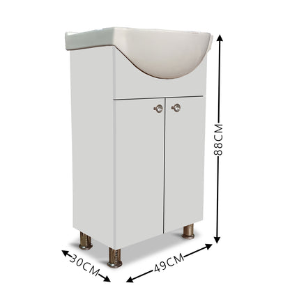 Wash Basin Vanity High Quality HDHMR Engineered Wood Wash Basin