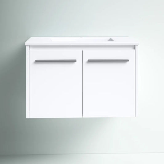 Washbasin Vanity with Ceramic Wash Basin Sink | Wall Hanging