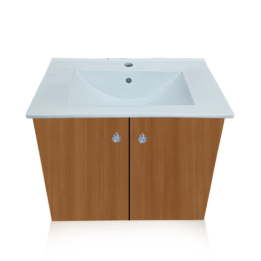 Wash Basin Vanity High Quality HDHMR Engineered Wood Wall Mounted Cabinet