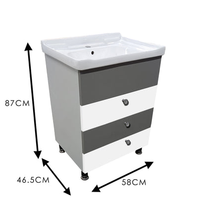 Wash Basin Vanity High Quality HDHMR Engineered Wood Cabinet