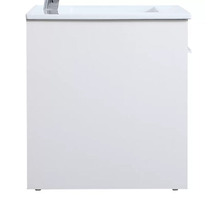 Washbasin Vanity with Ceramic Wash Basin Sink | Wall Hanging