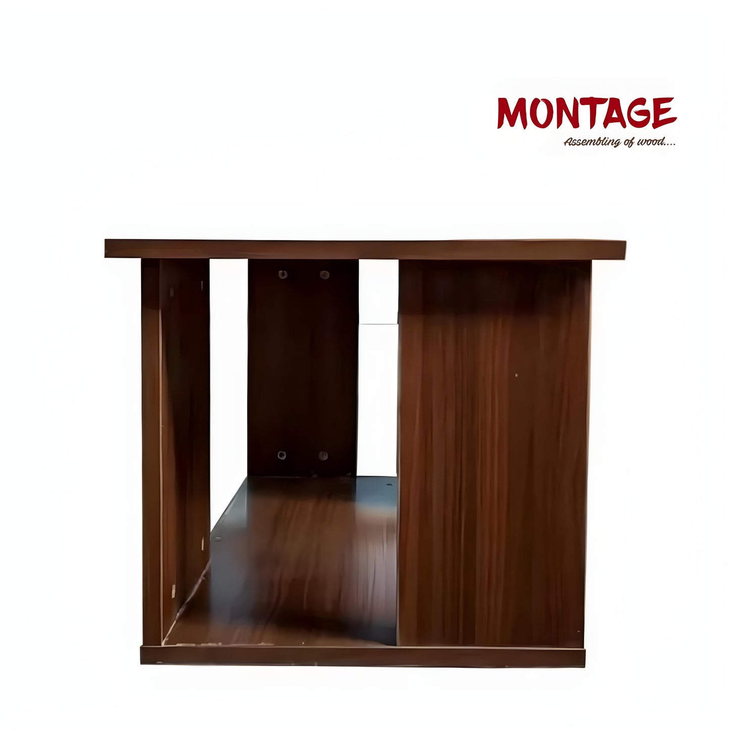 Engineered Wood Coffee Table  (Finish Color - Classic Planked Walnut