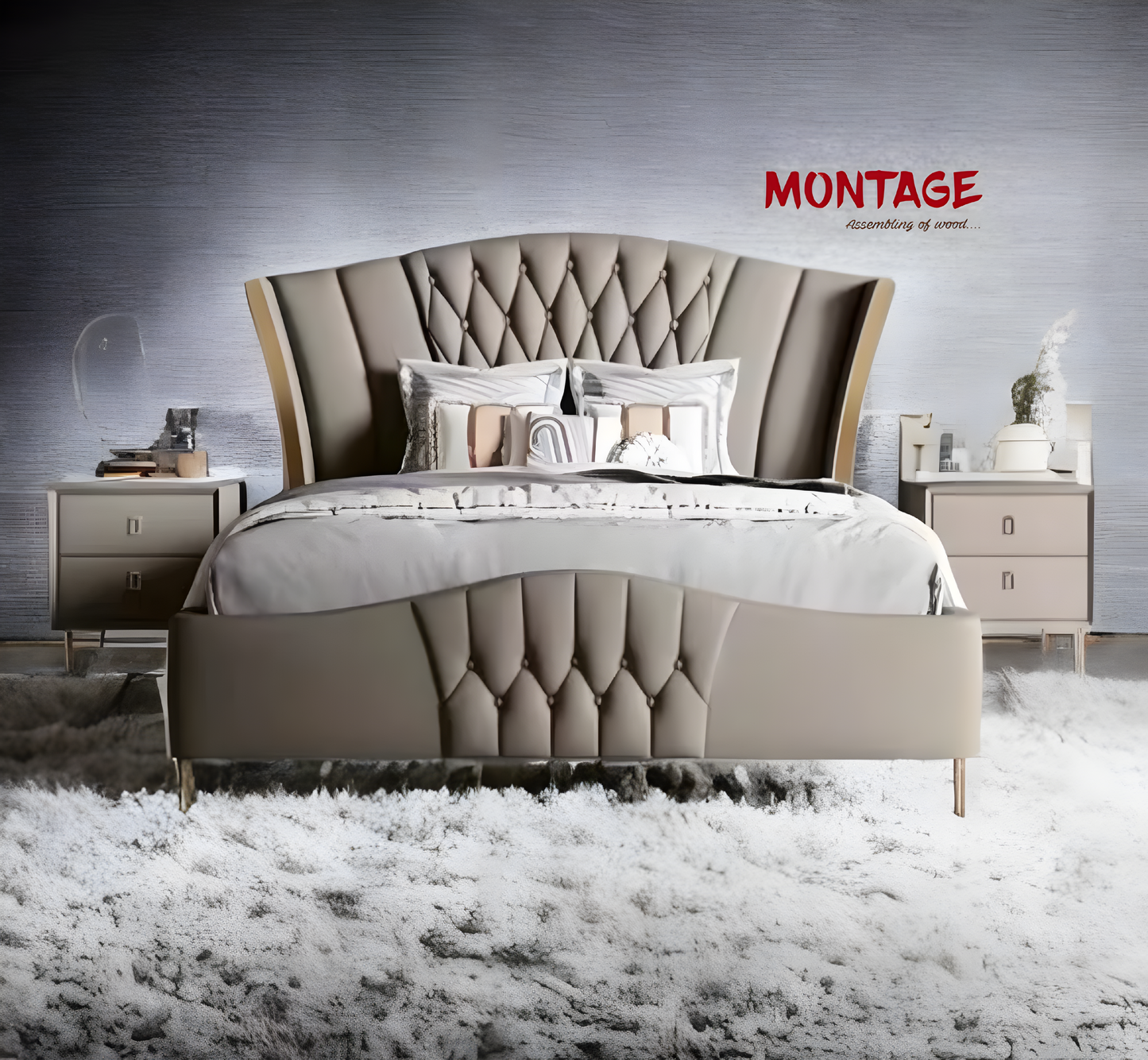 Graceful Nook Upholstered Bed
