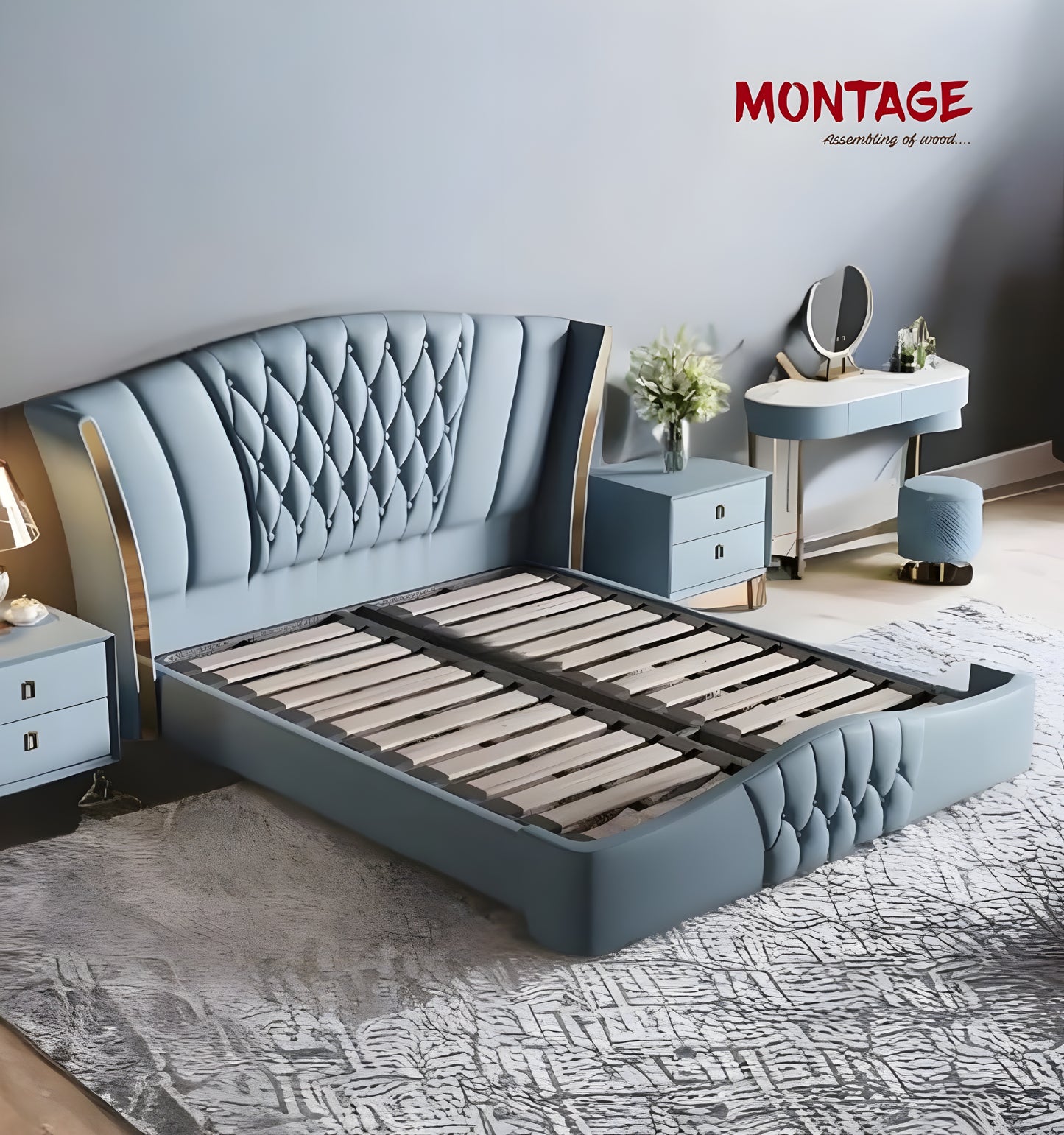 Graceful Nook Upholstered Bed