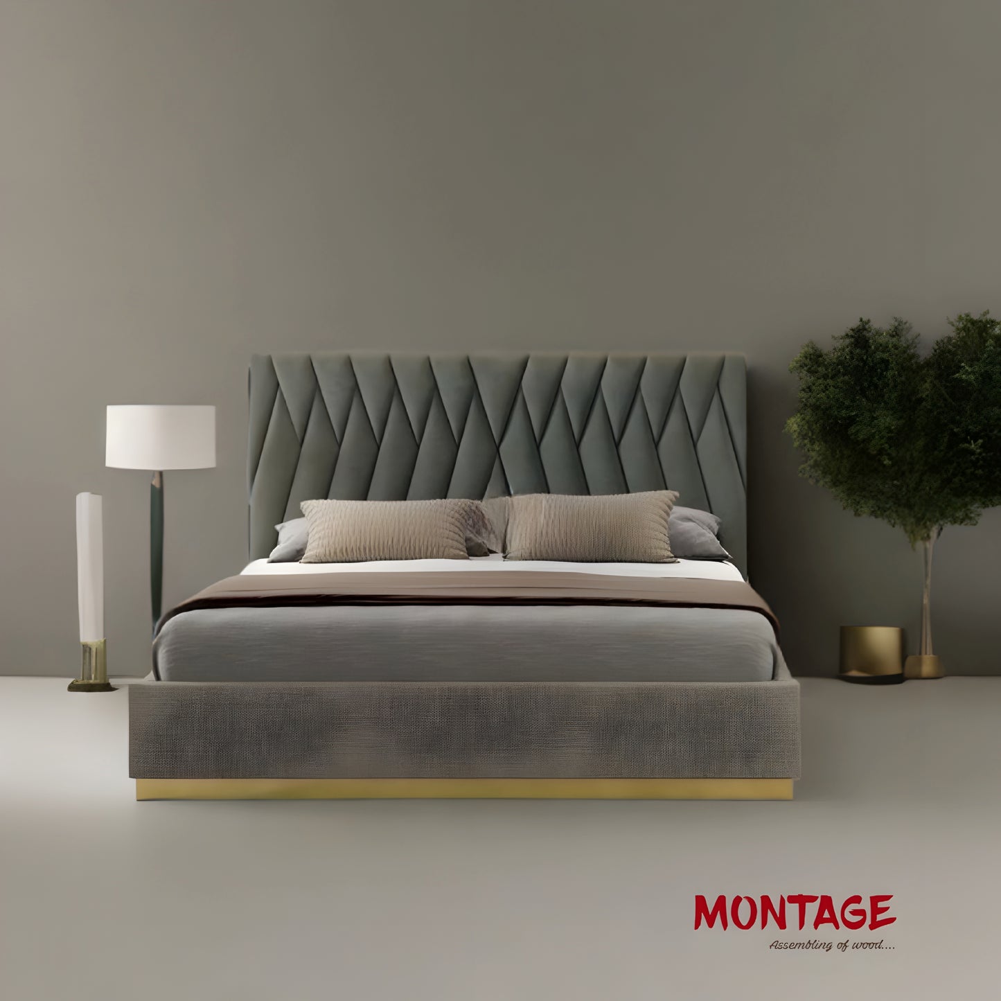 Celestial Comfort Upholstered Bed With Storage