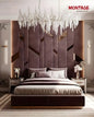 Gilded Dreams Wall Panel upholstered Bed