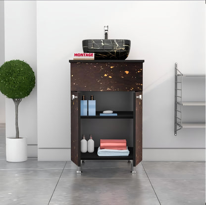 Waterproof Bathroom Vanity 2 Shelve Storage BEST Table Top Basin