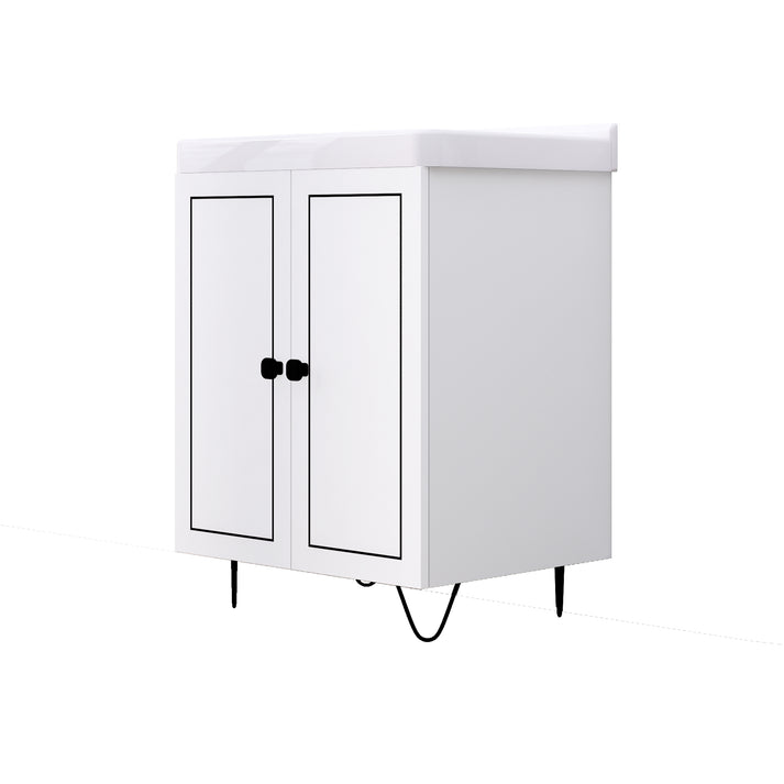 MONTAGE Wash Basin Vanity with Ceramic Washbasin Sink Water Resistan